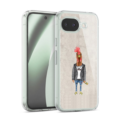 Barruf Animals Punk Rooster Soft Gel Case for Google Pixel 10a