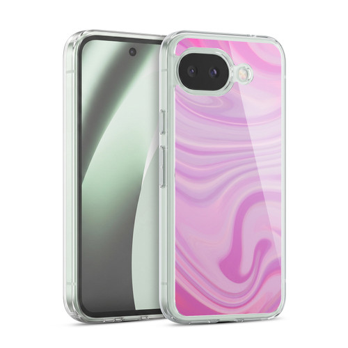 Suzan Lind Marble Swirls Pink Soft Gel Case for Google Pixel 10a