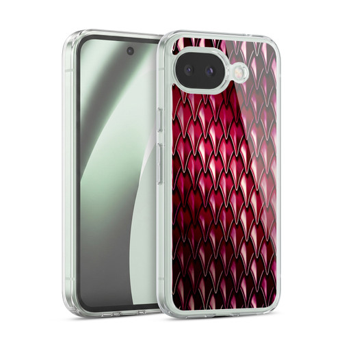 Head Case Designs Metallic Dragon Scales Red Soft Gel Case for Google Pixel 10a