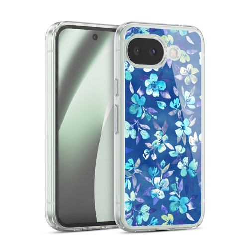 Micklyn Le Feuvre Florals 2 Grown Up Betty Blue Watercolour Floral Soft Gel Case for Google Pixel 10a
