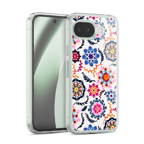Micklyn Le Feuvre Florals 2 Happy Colour Suzani Inspired Pattern Soft Gel Case for Google Pixel 10a