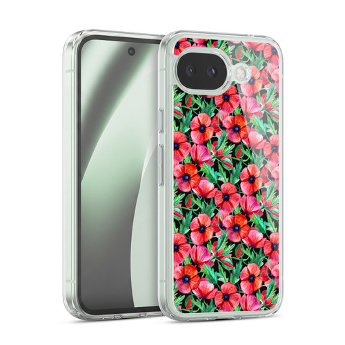 Micklyn Le Feuvre Florals 2 Plenty of Red Flowers Soft Gel Case for Google Pixel 10a