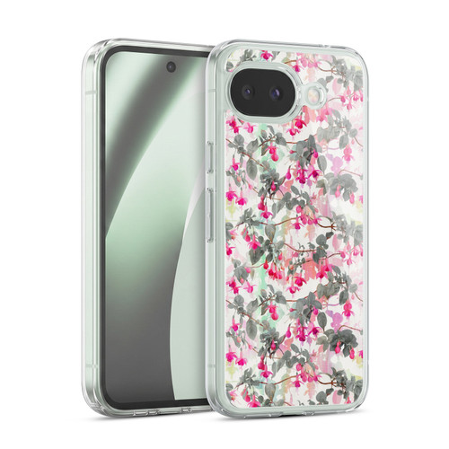 Micklyn Le Feuvre Florals 2 Rainbow Fuchsia Floral Pattern Soft Gel Case for Google Pixel 10a