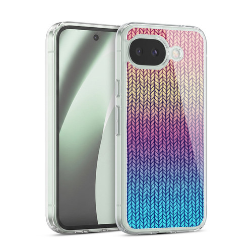 Micklyn Le Feuvre Patterns Rainbow Chunky Knit Soft Gel Case for Google Pixel 10a