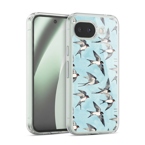 Micklyn Le Feuvre Patterns Swallow Flight Soft Gel Case for Google Pixel 10a