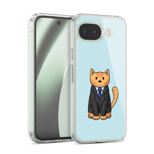 Beth Wilson Doodle Cats 2 Business Suit Soft Gel Case for Google Pixel 10a