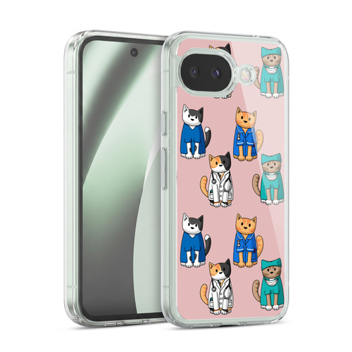 Beth Wilson Doodle Cats 2 Professionals Soft Gel Case for Google Pixel 10a