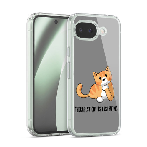 Beth Wilson Doodle Cats 2 Therapist Soft Gel Case for Google Pixel 10a