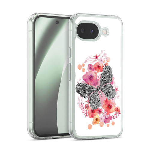 Monika Strigel Animals And Flowers Butterfly Soft Gel Case for Google Pixel 10a