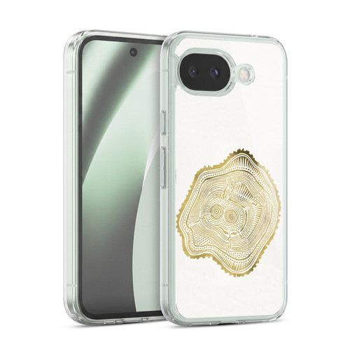 Cat Coquillette Nature Gold Peach Leaf Soft Gel Case for Google Pixel 10a