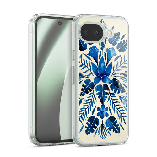 Cat Coquillette Nature Navy Tropical Symmetry Soft Gel Case for Google Pixel 10a