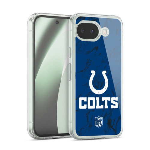 NFL Indianapolis Colts Graphics Coloured Marble Soft Gel Case for Google Pixel 10a