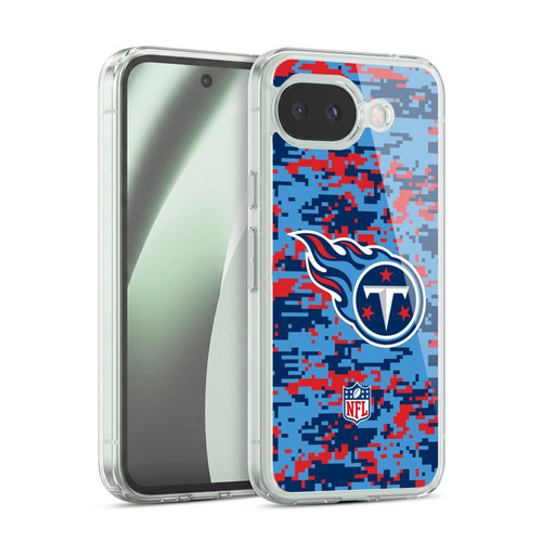 NFL Tennessee Titans Graphics Digital Camouflage Soft Gel Case for Google Pixel 10a