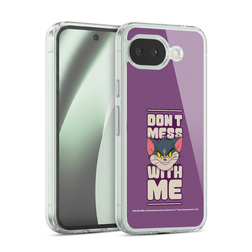 Tom and Jerry Typography Art Don't Mess With Me Soft Gel Case for Google Pixel 10a
