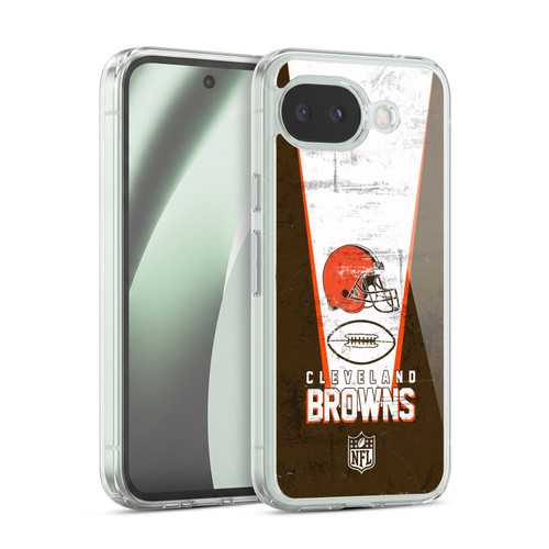 NFL Cleveland Browns Logo Art Banner Soft Gel Case for Google Pixel 10a