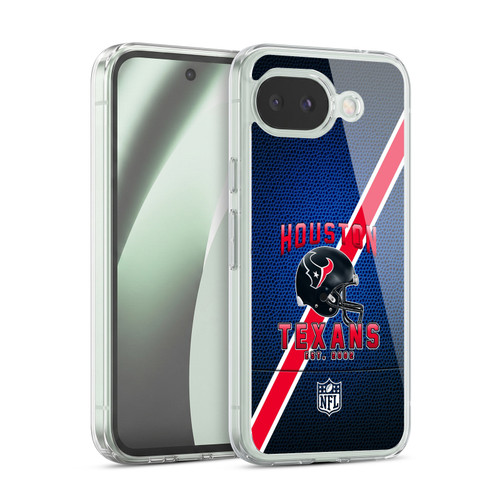 NFL Houston Texans Logo Art Football Stripes Soft Gel Case for Google Pixel 10a