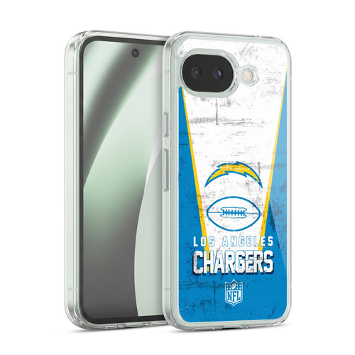 NFL Los Angeles Chargers Logo Art Banner Soft Gel Case for Google Pixel 10a