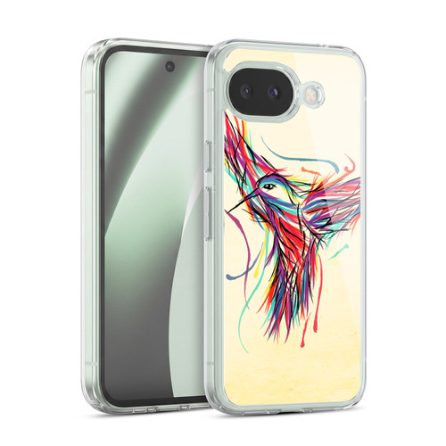 Head Case Designs Colourful Animal Scribbles Hummingbird Soft Gel Case for Google Pixel 10a
