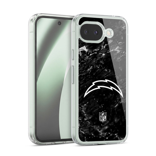 NFL Los Angeles Chargers Artwork Marble Soft Gel Case for Google Pixel 10a