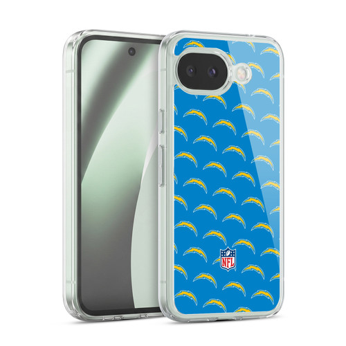 NFL Los Angeles Chargers Artwork Patterns Soft Gel Case for Google Pixel 10a