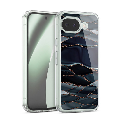 UtArt Dark Night Marble Waves Soft Gel Case for Google Pixel 10a