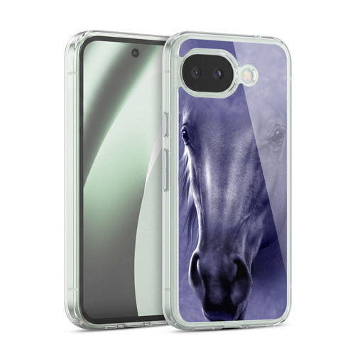 Vincent Hie Big Face Animals Horse Soft Gel Case for Google Pixel 10a