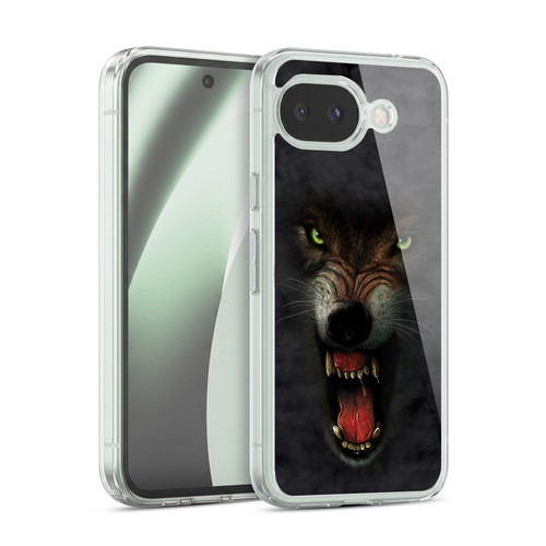 Vincent Hie Big Face Animals Wolf Soft Gel Case for Google Pixel 10a