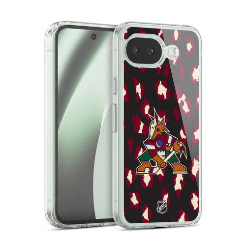 NHL Arizona Coyotes Leopard Pattern Soft Gel Case for Google Pixel 10a