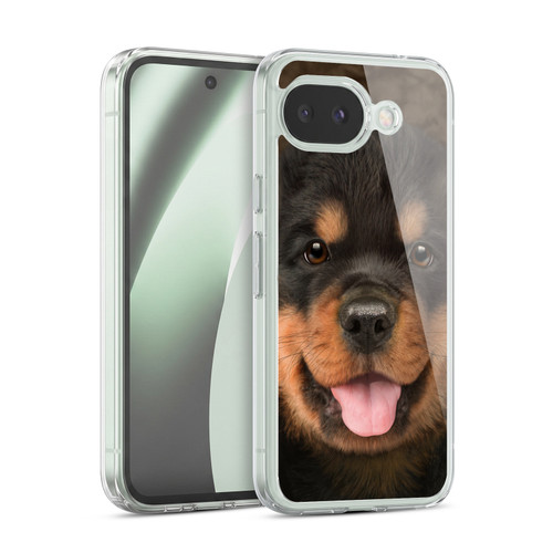 Vincent Hie Big Face Puppies Rottweiler Soft Gel Case for Google Pixel 10a