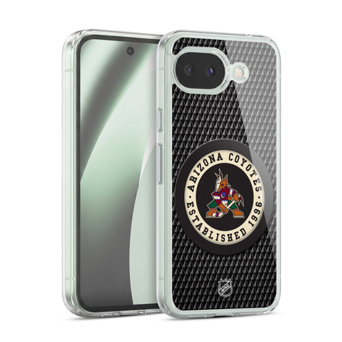 NHL Arizona Coyotes Puck Texture Soft Gel Case for Google Pixel 10a