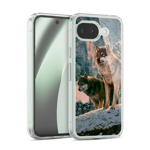Vincent Hie Canidae Wolf Couple Soft Gel Case for Google Pixel 10a