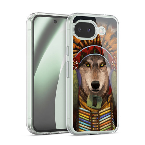 Vincent Hie Canidae Wolf Spirit Chief Soft Gel Case for Google Pixel 10a