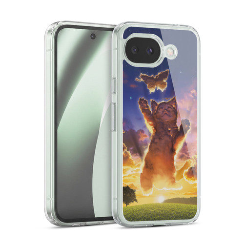 Vincent Hie Felidae Cloud Kitten Sunset Soft Gel Case for Google Pixel 10a