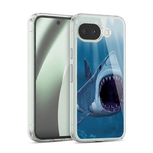 Vincent Hie Underwater Shark Bite Soft Gel Case for Google Pixel 10a