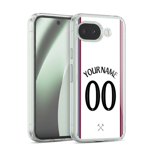 Custom Customised Personalised West Ham United FC 2023/24 Kit Away Soft Gel Case for Google Pixel 10a