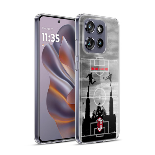 AC Milan Adults Milano Siamo Noi 3 Soft Gel Case for Motorola Edge 50 Neo