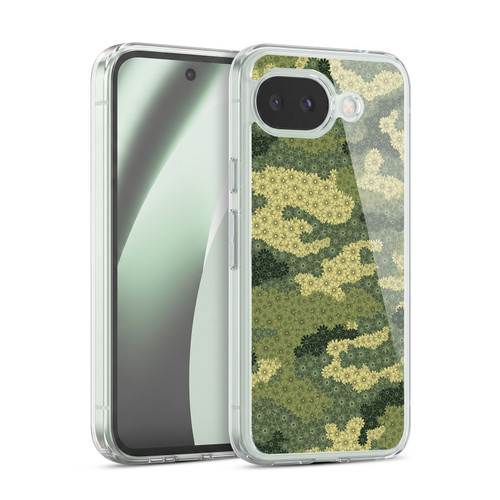 Head Case Designs Floral Camo Print Camo Green Soft Gel Case for Google Pixel 10a