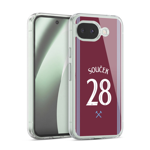West Ham United FC 2025/26 Players Home Kit Tomáš Souček Soft Gel Case for Google Pixel 10a