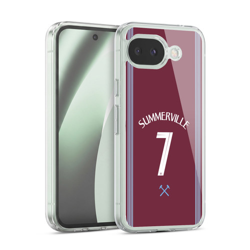 West Ham United FC 2025/26 Players Home Kit Crysencio Summerville Soft Gel Case for Google Pixel 10a