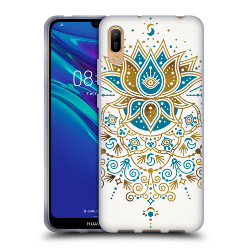Cat Coquillette Patterns 6 Lotus Bloom Mandala 4 Soft Gel Case for Huawei Y6 Pro (2019)