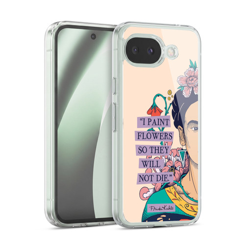 Frida Kahlo Sketch I Paint Flowers Soft Gel Case for Google Pixel 10a