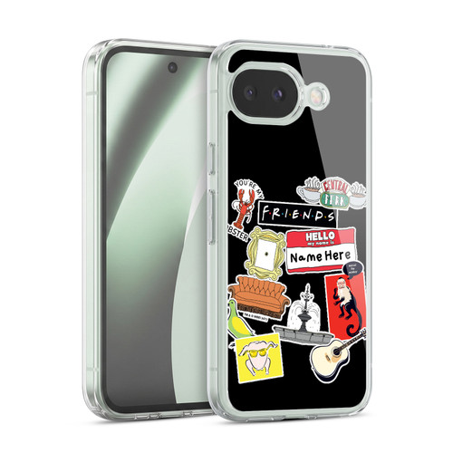 Custom Customised Personalised Friends TV Show Art Iconics And Print Name Soft Gel Case for Google Pixel 10a