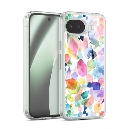 Ninola Watercolor Patterns Colorful Gems Crystals Soft Gel Case for Google Pixel 10a