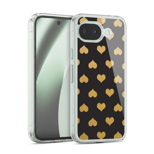 Head Case Designs Grand As Gold Heart Pattern Soft Gel Case for Google Pixel 10a