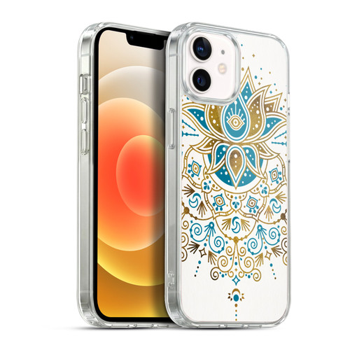 Cat Coquillette Patterns 6 Lotus Bloom Mandala 4 Soft Gel Case for Apple iPhone 12 / iPhone 12 Pro & MagSafe