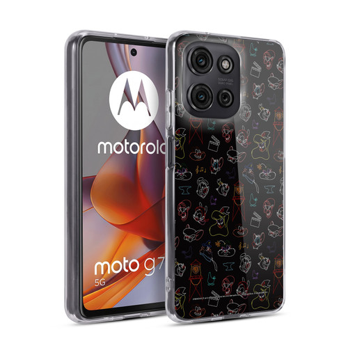 Animaniacs Graphics Pattern Soft Gel Case for Motorola Moto G75