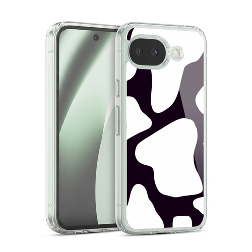 Grace Illustration Cow Prints Black And White Soft Gel Case for Google Pixel 10a