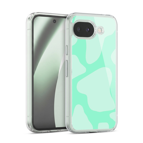Grace Illustration Cow Prints Mint Green Soft Gel Case for Google Pixel 10a