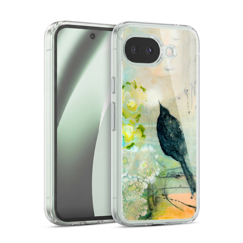Wyanne Birds Black Feathered Bird Soft Gel Case for Google Pixel 10a