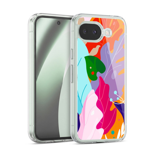 Haroulita Leaves 2 Colorful Leaves Soft Gel Case for Google Pixel 10a